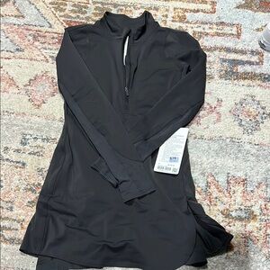 Black Long Sleeve Athletic dress
